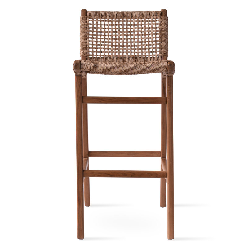 Tabourets de bar en teck Paramus