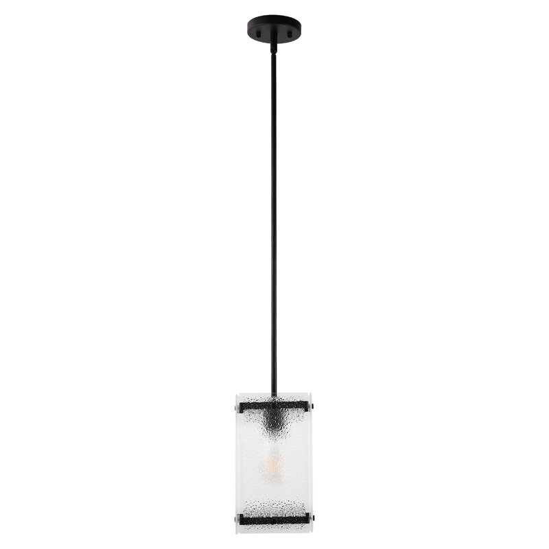 Luminaire suspendu noir à 1 lumière Aarvin