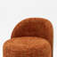Chaise de coiffeuse rembourrée Mid-Century avec dossier en bois cintré-283390923