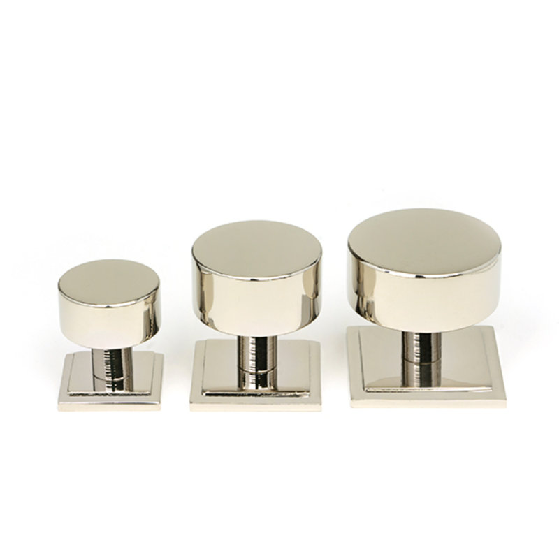 38mm Square Knob, Polished Nickel