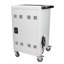 Chariot de charge mobile et armoire pour tablettes PC portable 30 appareils avec serrure à combinaison (blanc)-121351239