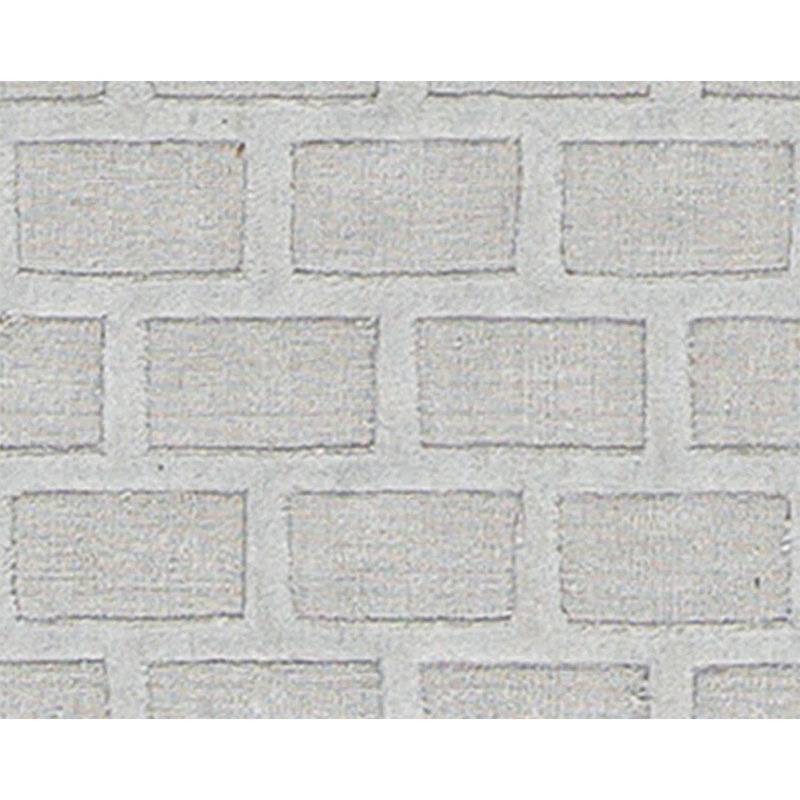 Cotton Geometric Area Rug in Gray