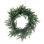 24" Green Green Cedar Pinecone Wreath. Features a grapevine base.
