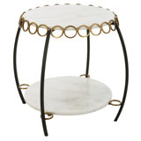 Chainlink Marble End Table