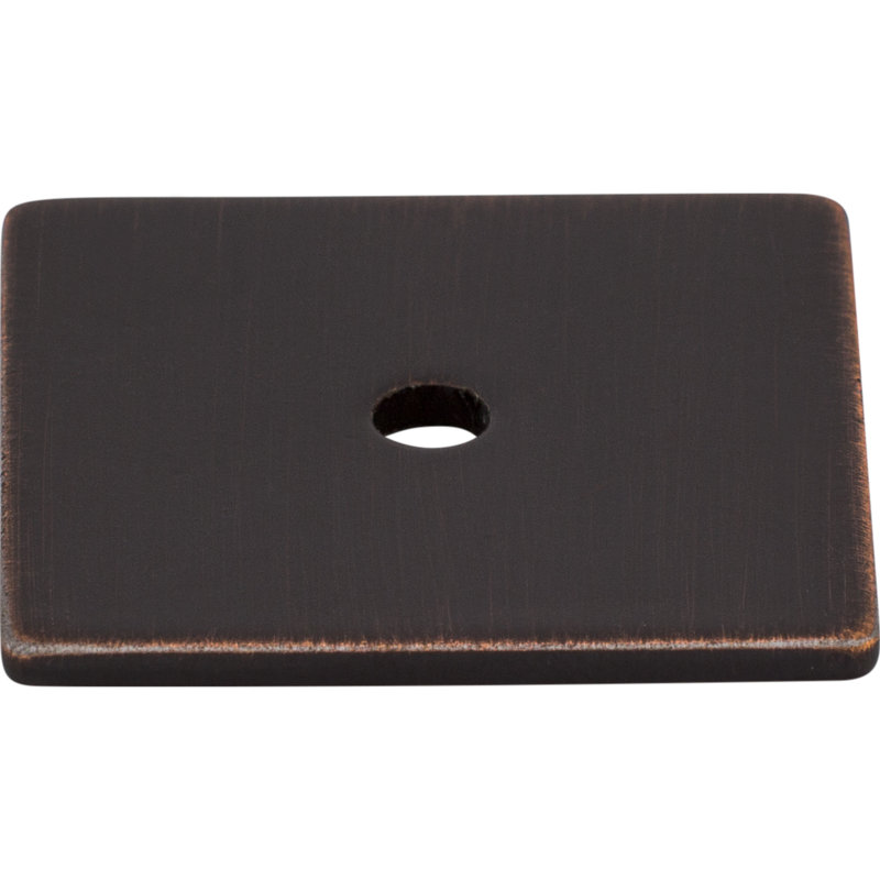 Square  Backplate, Tuscan Bronze, 1.25" H x 1.25" W x 0.06" D