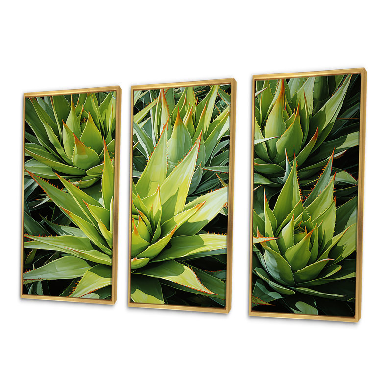 Ensemble de salon Pinapples Golden Harvest Wonder - Pineapples, Cadre flottant doré, H 40 po x l 60 po