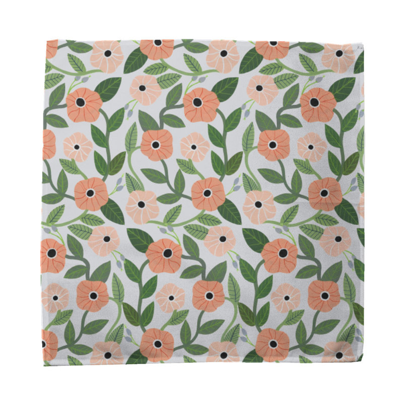 Cadance 100% Cotton Floral Square Napkin