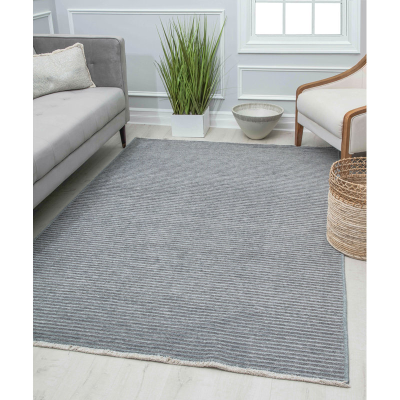 Khoi Transitional Rebellious Raven Area Rug, Rectangle 8' x 10'