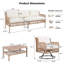Ensemble de canapés de patio 4 pièces avec chaises pivotantes-1569436147-1569436146