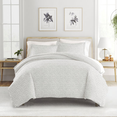 Home Vine Trellis Print Duvet Cover Set