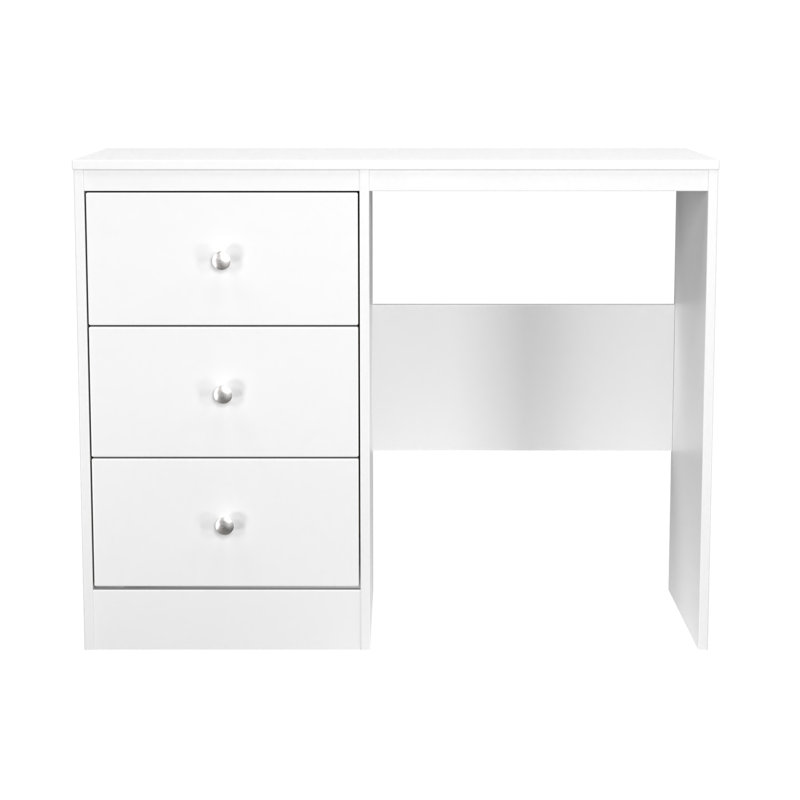 Bhargavi 3 Drawer Vanity (Ready Assembled), White Matt