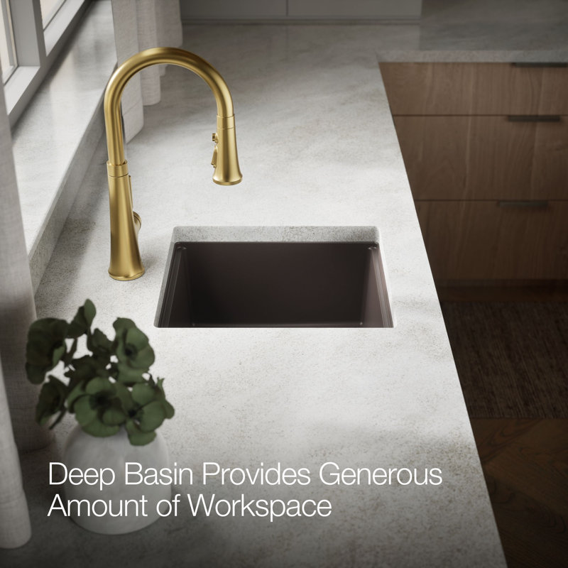 Billings Undermount Bar Sink, Brown