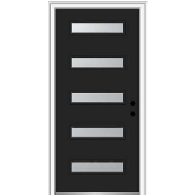 Porte d'entrée pré-suspendue en acier Spotlight