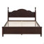 Cadre de lit plateforme en bois, lit plateforme de style rétro-34183972
