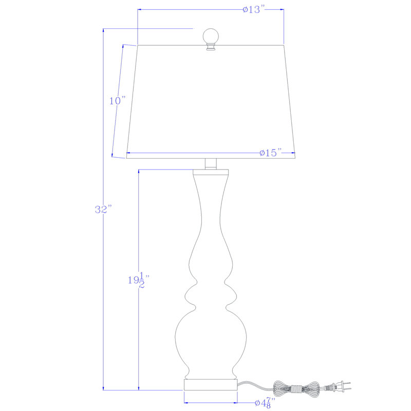 Lampe de table en verre Maymoona