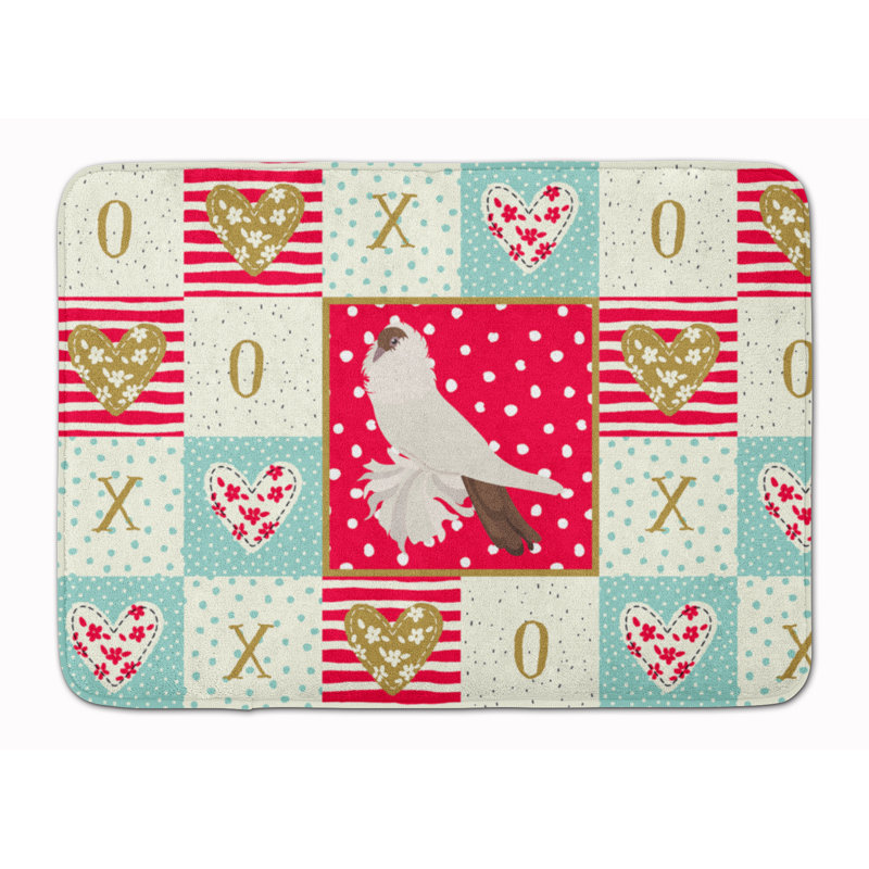 Tapis de cuisine en mousse à mémoire de forme d’amour en forme de casque allemand Toka