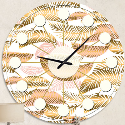 Horloge murale Golden Mid-Century III