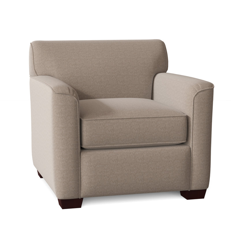 Fauteuil de 39 po de large Keaton, Non, Sergé performance taupe Index 41