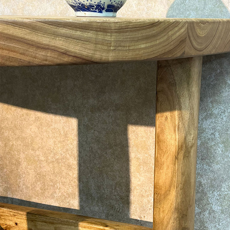 Console rétro en bois massif