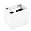 Meuble-lavabo mural sans lavabo - 24 W-201. Blanc, 2 tiroirs. Pré-assemblé avec 20% d'espace supplémentaire pour le rangement et fonctionnalité sans 24 W 201, tiroirs, pré-assemblé, design moderne et élégant, plus