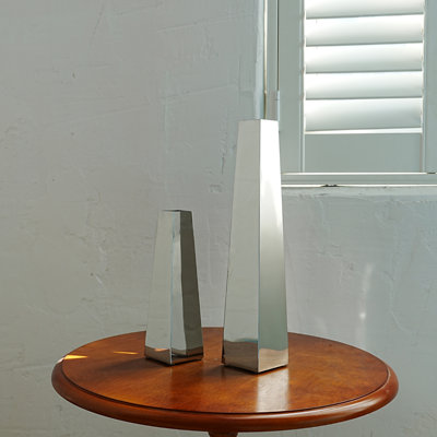 Set Of 2 Stainless Steel Vase2