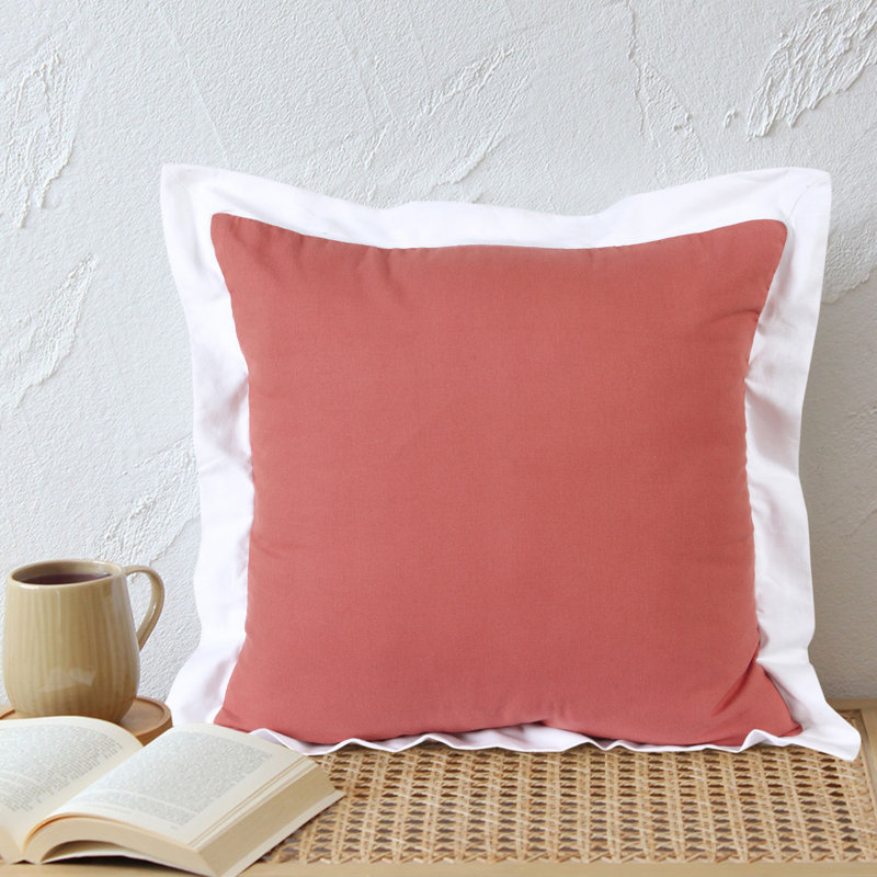 Coussin en coton Deuntay, Orange