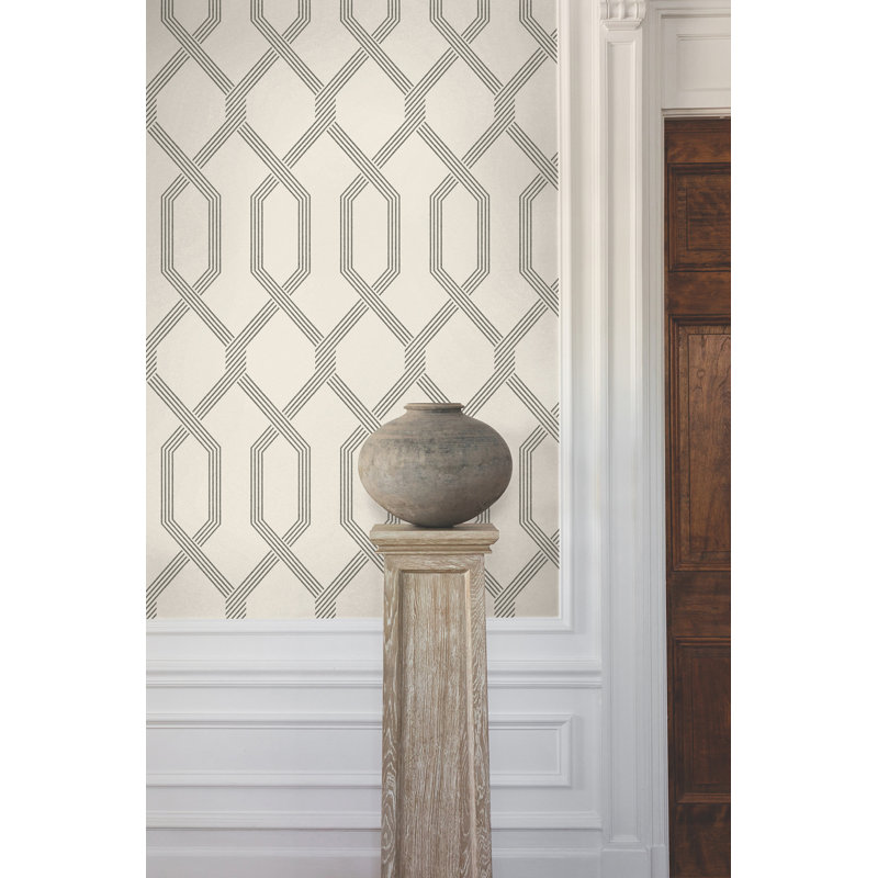 Palisade Geometric Wallpaper Double Roll, Black