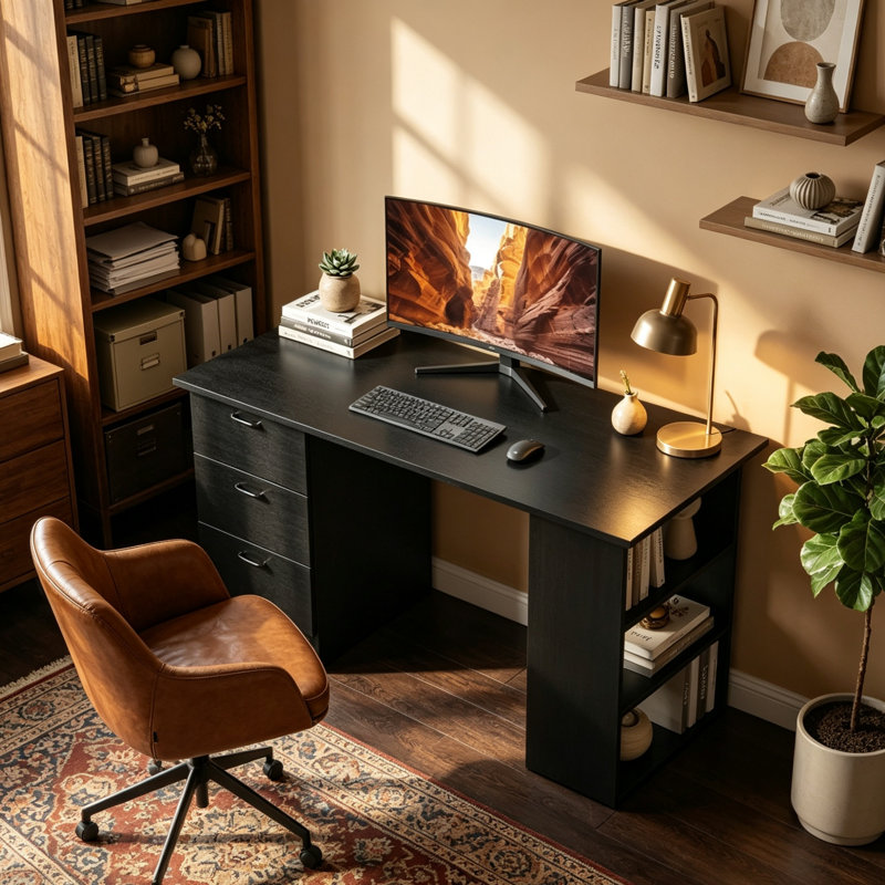 MDF Computer Desk, Grey