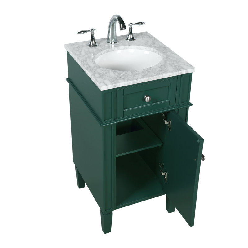Ensemble de meuble-lavabo simple l 18 po x P 19 po x H 35 po Rivers, Vert