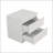 White Nightstand with Thickened Top Plate-821987130
