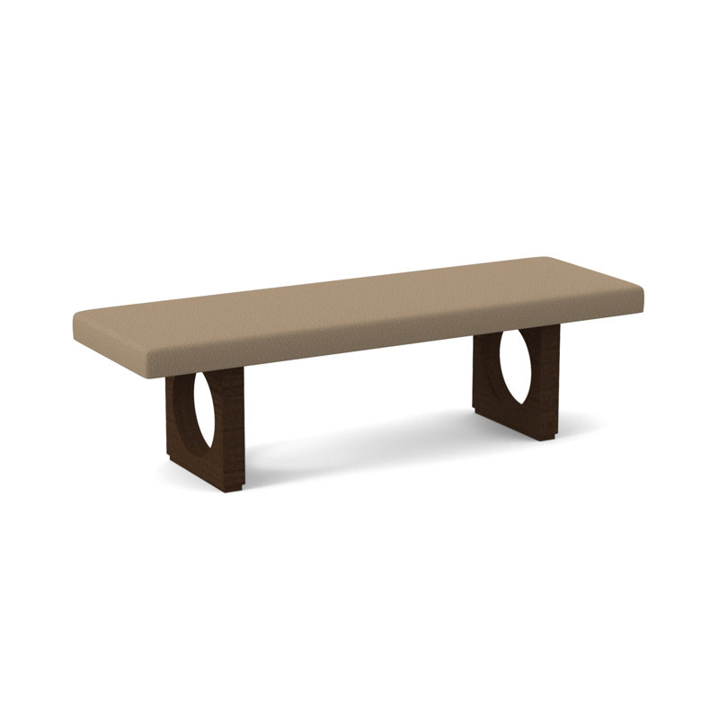 Void Upholstered Bench, American Walnut, Edworth Ocean