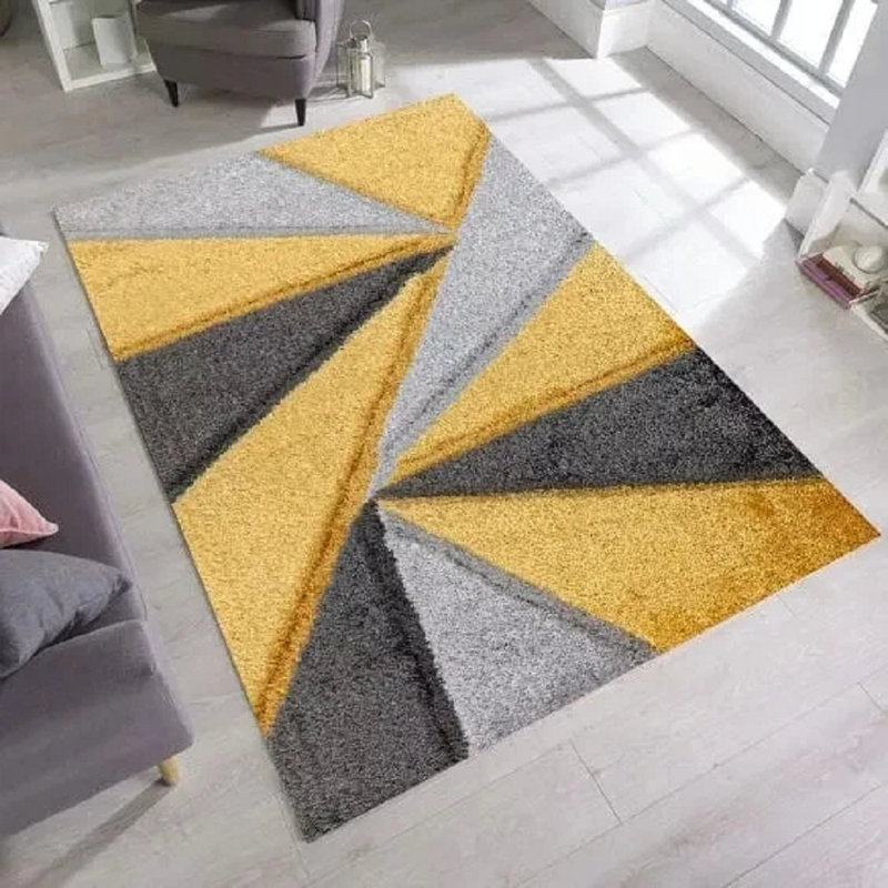 Rectangle Geometric Indoor / Outdoor Washable Area Rug, Rectangle 200 x 290 cm