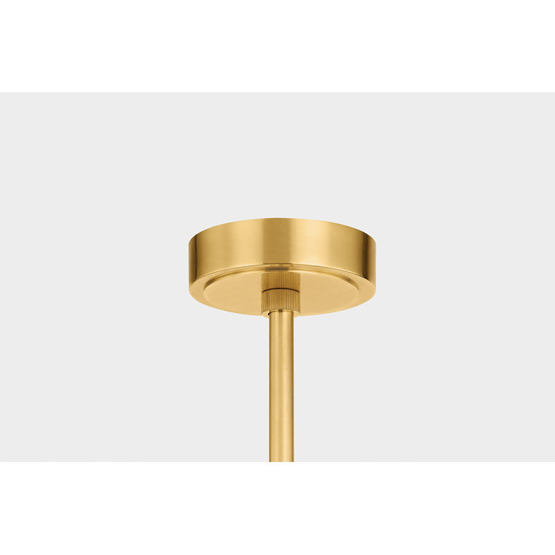 EDGEMERE PENDANT, 22.5" H x 11" W x 11" D, Brass