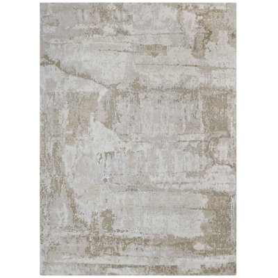 One-of-a-Kind Hand-Knotted Mist Horizon Area Rug