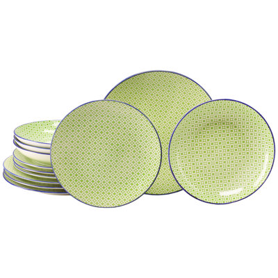 Mediterranean Piece Stoneware Dinnerware Set - Service for 4