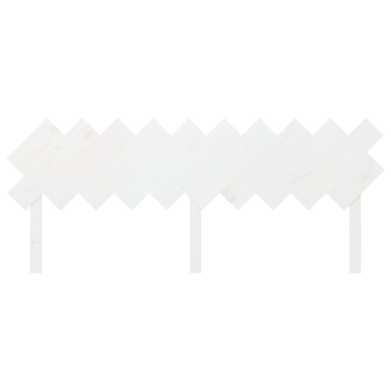 Solid Wood Headboard, 196 x 80.5 cm, White
