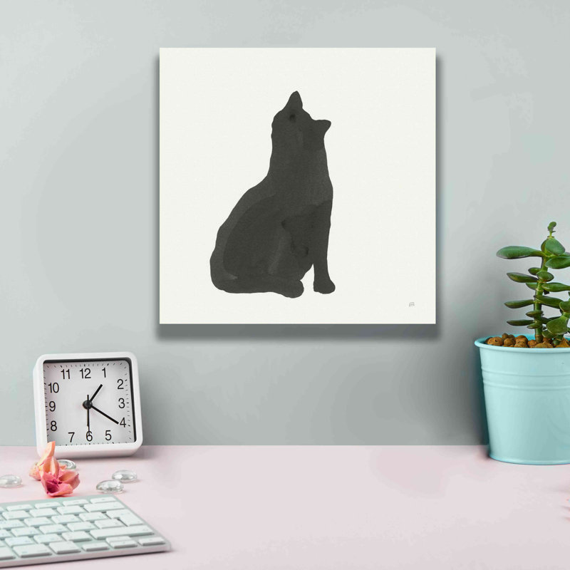 «Black Cat I» par Chris Paschke, H 12 po x l 12 po x P 0,75 po