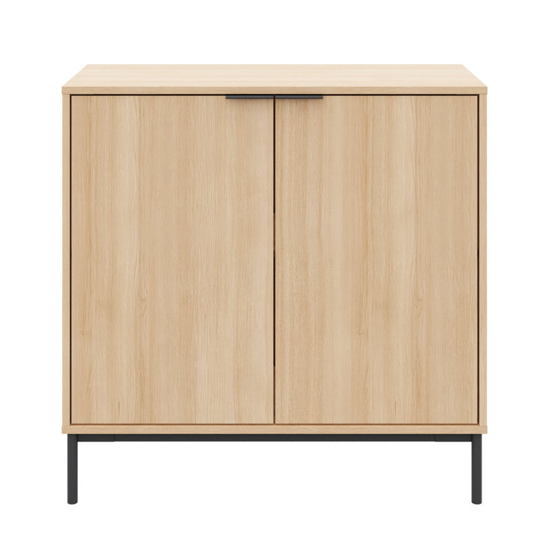 Slim 2-Door Storage Cabinet, Beige