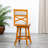 Beige Fabric Seat 24" Counter Height Swivel Stool - And Charming Design Natural Finish With Stylish Decor Complement-1329254945-1329254951