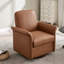 Fauteuil d'appoint pivotant avec base en bois