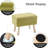 Small Storage Ottoman Accent Stool with Wood Legs-696588381
