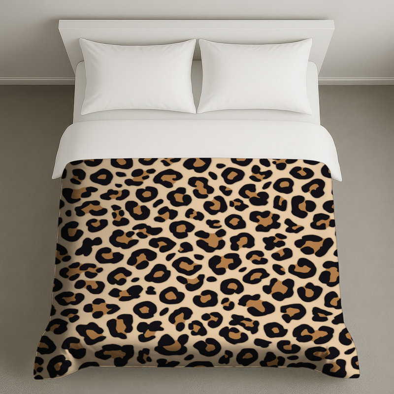 Leopard Print Pattern Duvet Covers, Twin
