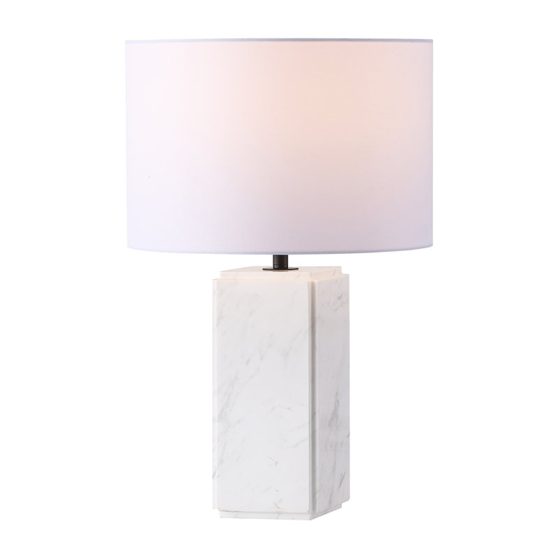 Torsten Marble Tall Table Lamp, White