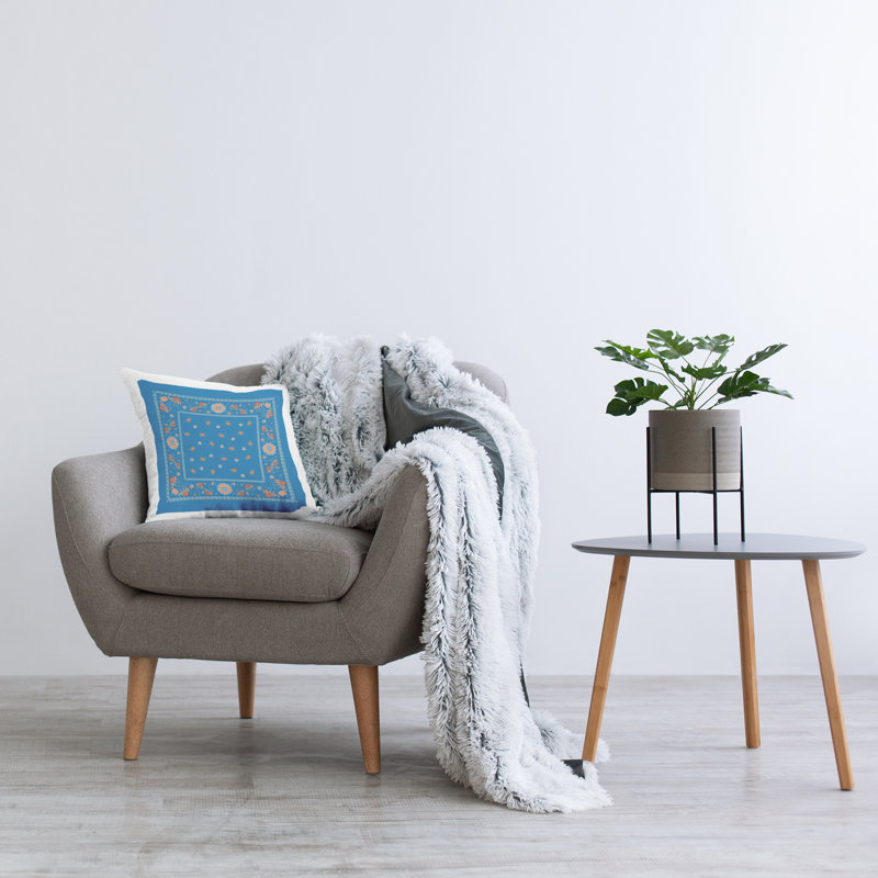 Coussin décoratif Stupell Industries Blue Sky Harvest Design par Safa Diab