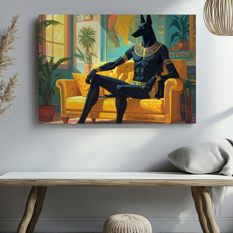 Toile Anubis, H 9 po x l 12 po