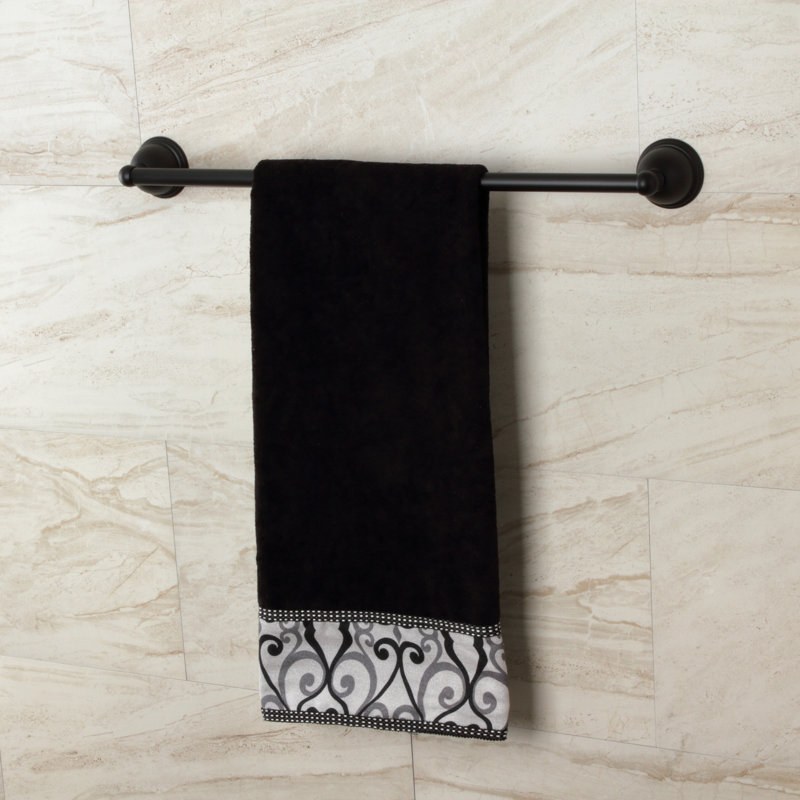 Kingston Brass Restoration 24-Inch Towel Bar, Matte Black
