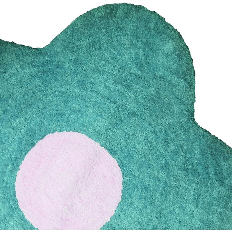  Tapis décoratif en forme de marguerite 30 po x 30 po