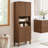 Render Tall Bathroom Storage Cabinet In Walnut-101179049