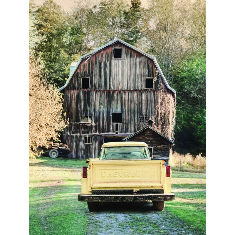 " Yellow Chevy ", 16" H x 12" W  