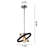 Randwick 1 - Light Black/Gold Pendant